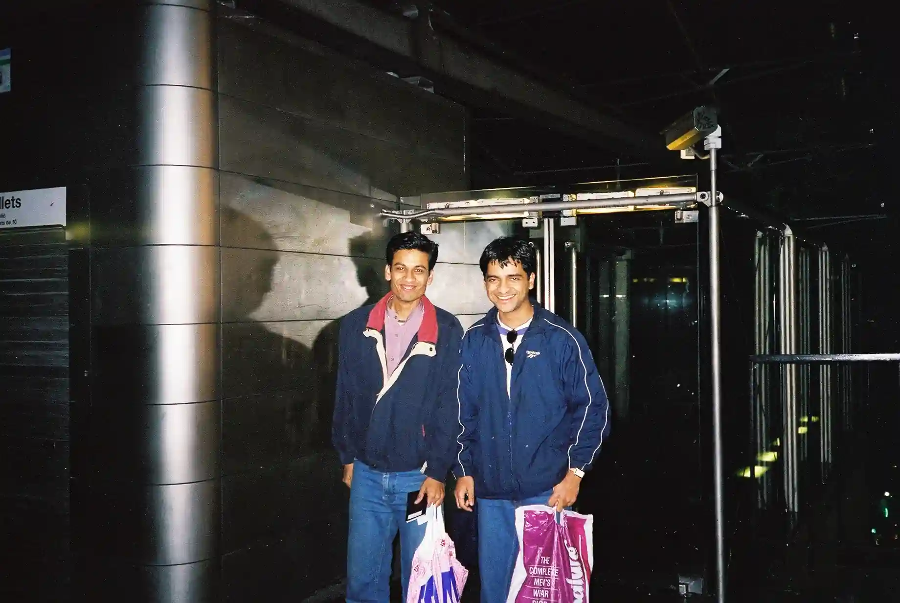 Anand Binani Ram Venkat at Montmartre near the cable car where we were caught by police