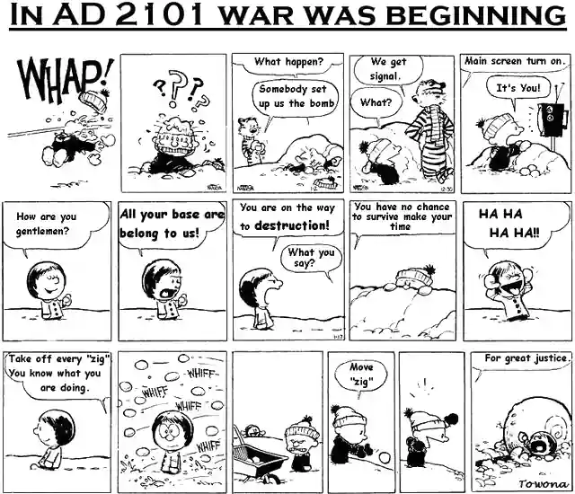 Calvin and Hobbes: All Your Base