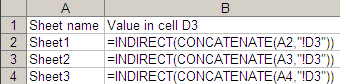 Excel snapshot