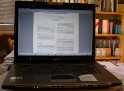 Laptop in landscape mode